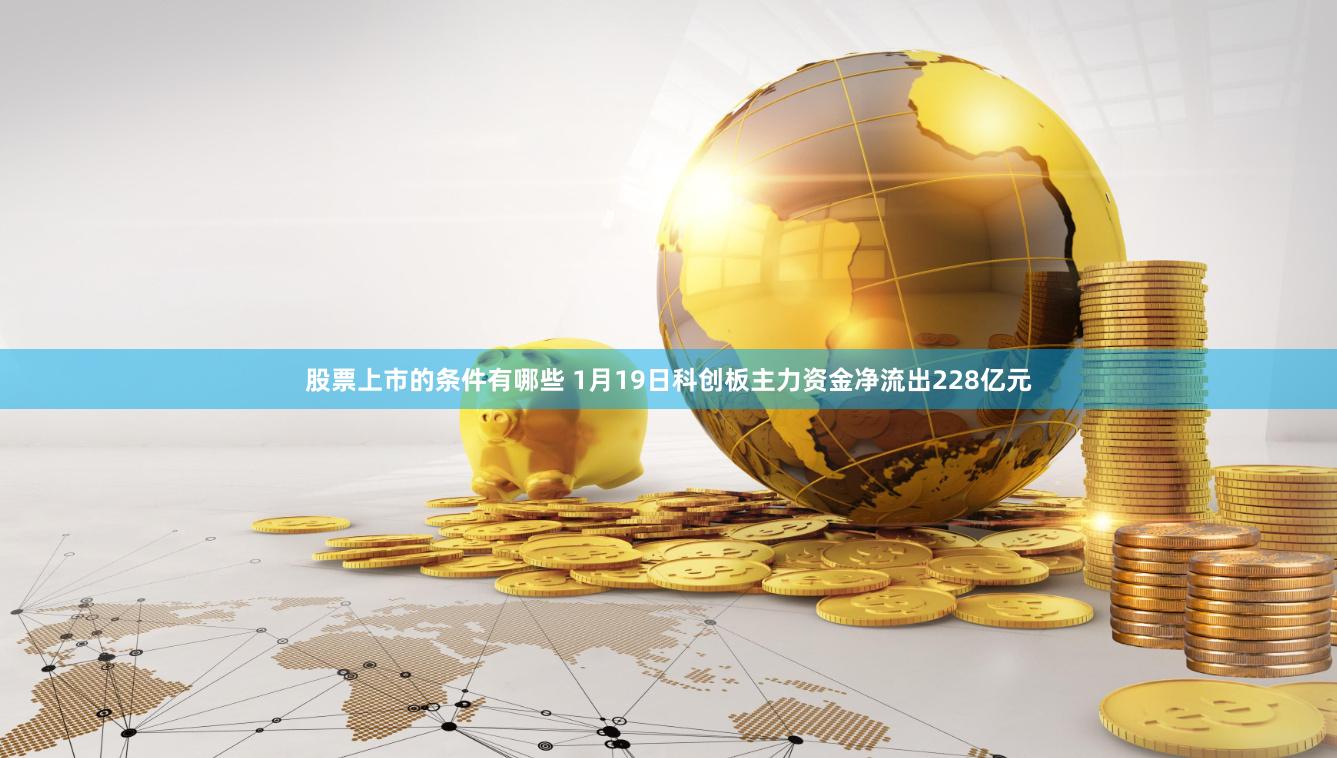 股票上市的条件有哪些 1月19日科创板主力资金净流出228亿元